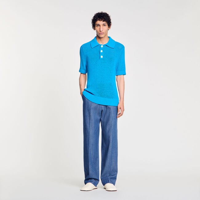 Poloshirt aus Strick