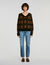 Argyle-Pullover mit Strassbesatz