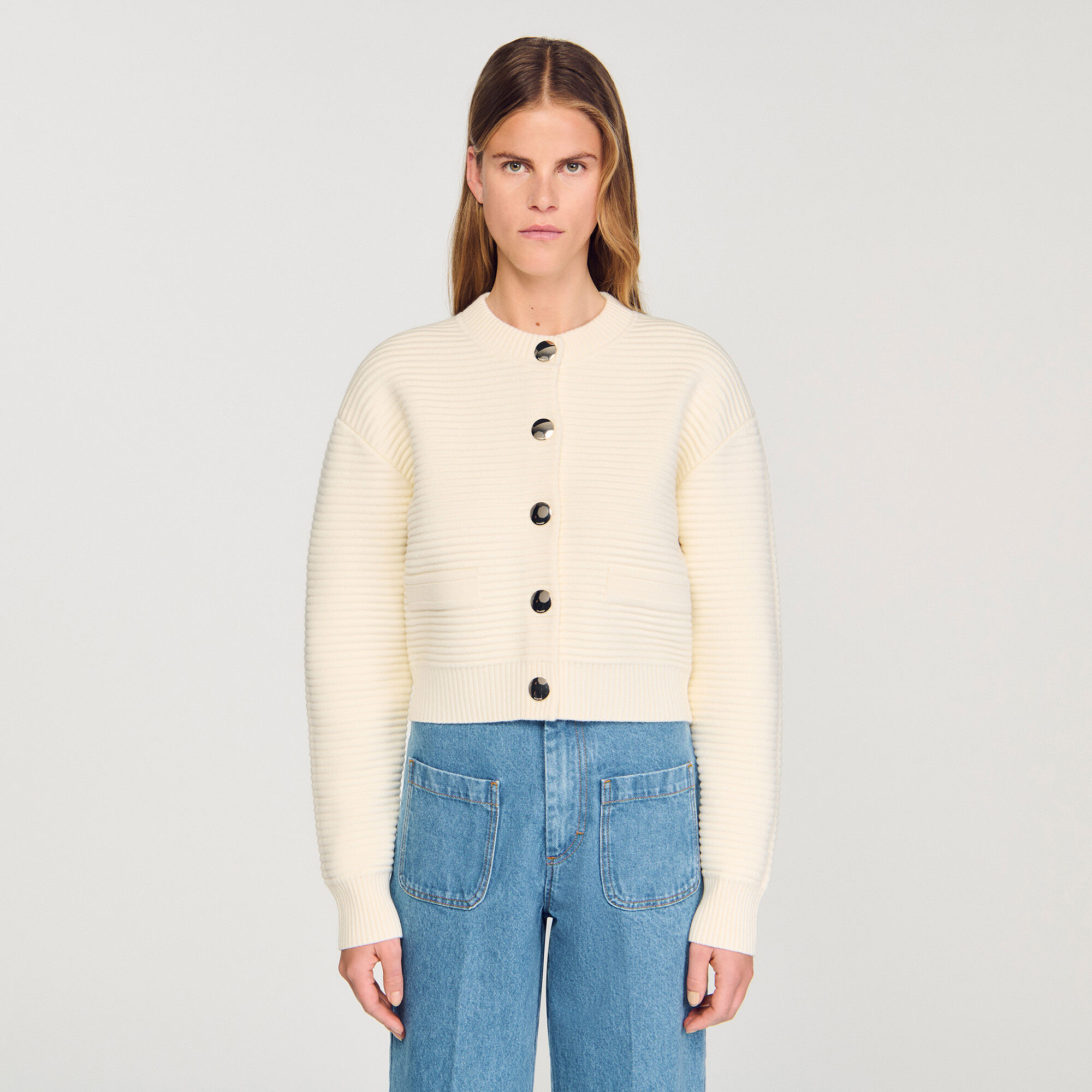Cardigan aus texturiertem Strick
