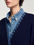 Cardigan mit Denim-Details