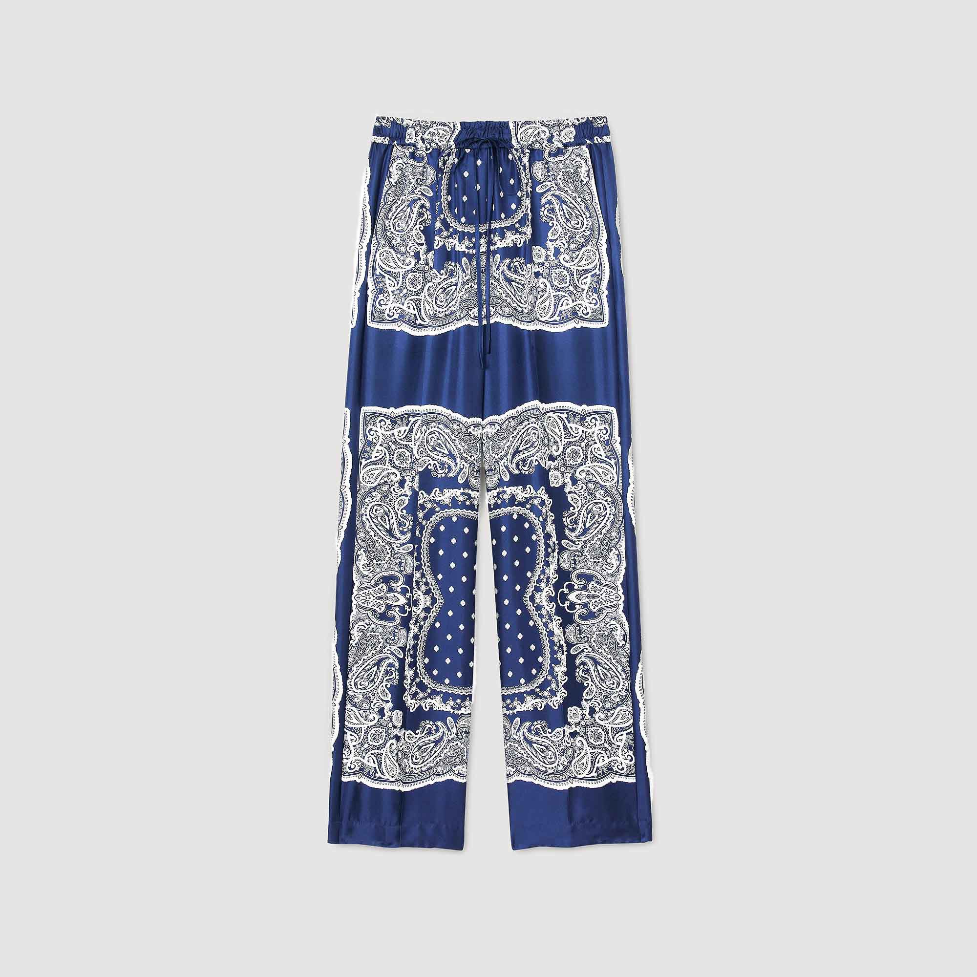 Fließende Hose mit Bandana-Print