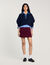 Pullover mit Kragen aus Jeansstoff