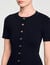 Kurzes Strickkleid mit Volant