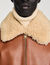 Lederjacke mit Fellkragen