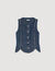 Top aus Denim mit Strass