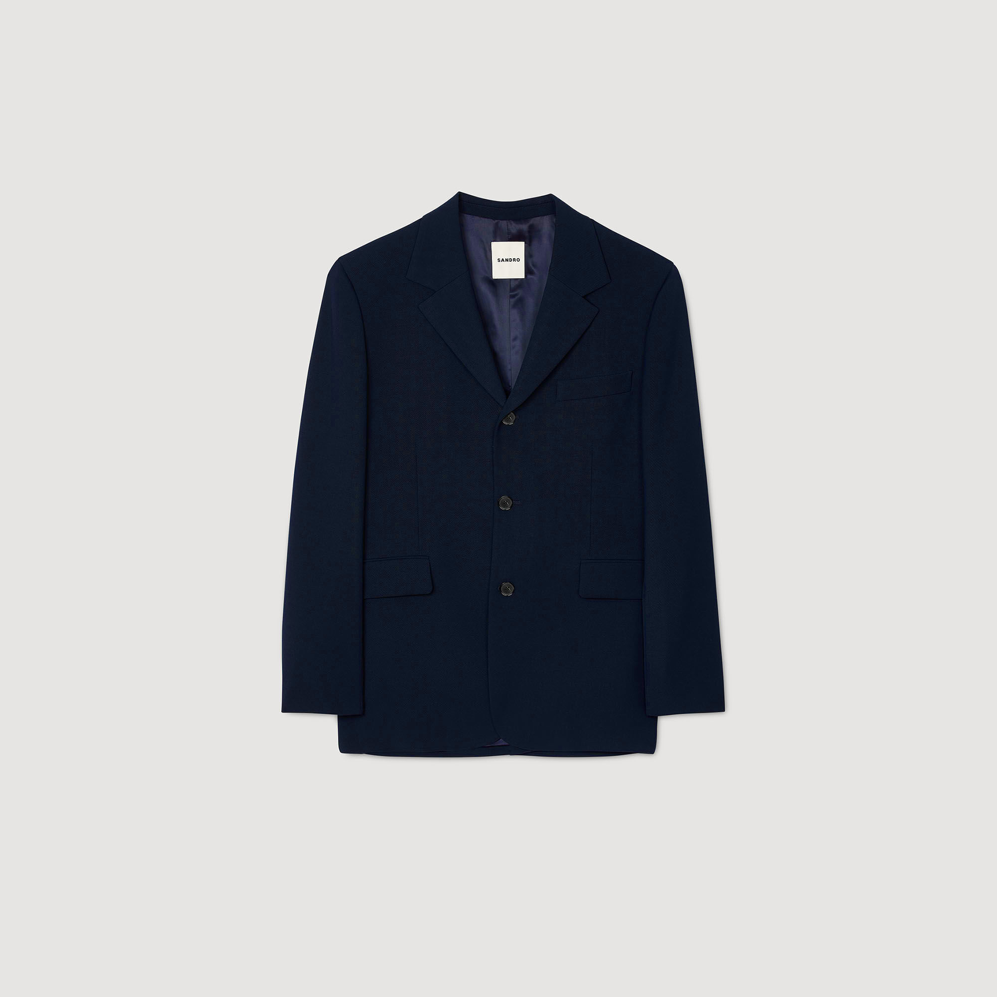 Oversize-Anzugjacke aus Wolle