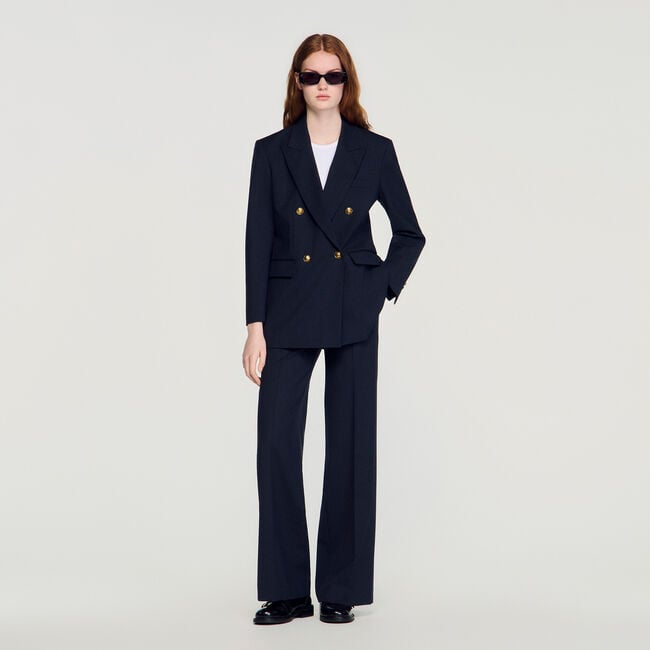 Blazer mit feinen Streifen