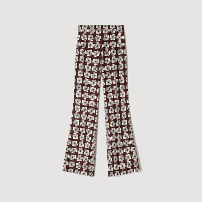 Flie&szlig;ende Hose mit Blumendruck