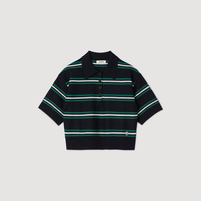 Pullover mit Polokragen