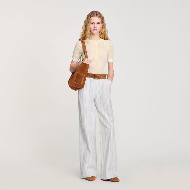 Jeans mit Streifen
