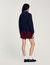 Pullover mit Kragen aus Jeansstoff