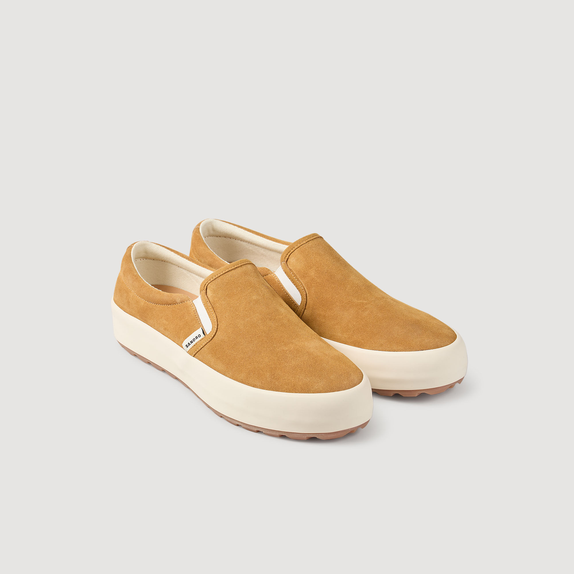 Slipper aus Spaltleder