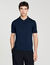 Poloshirt aus Strick mit Reißverschluss