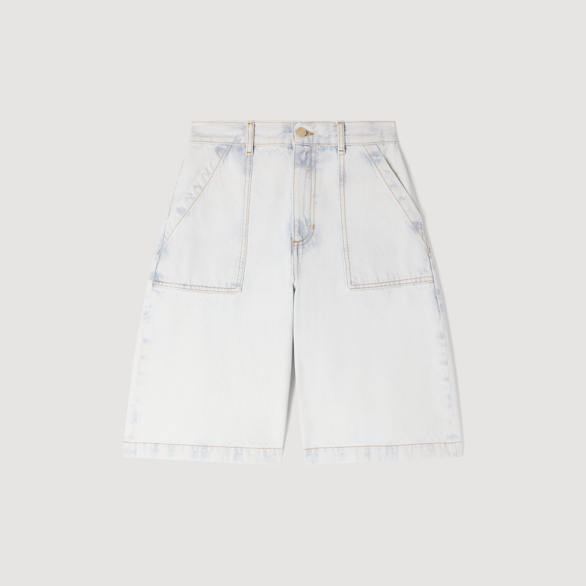 Bermudashorts in Washed-Optik