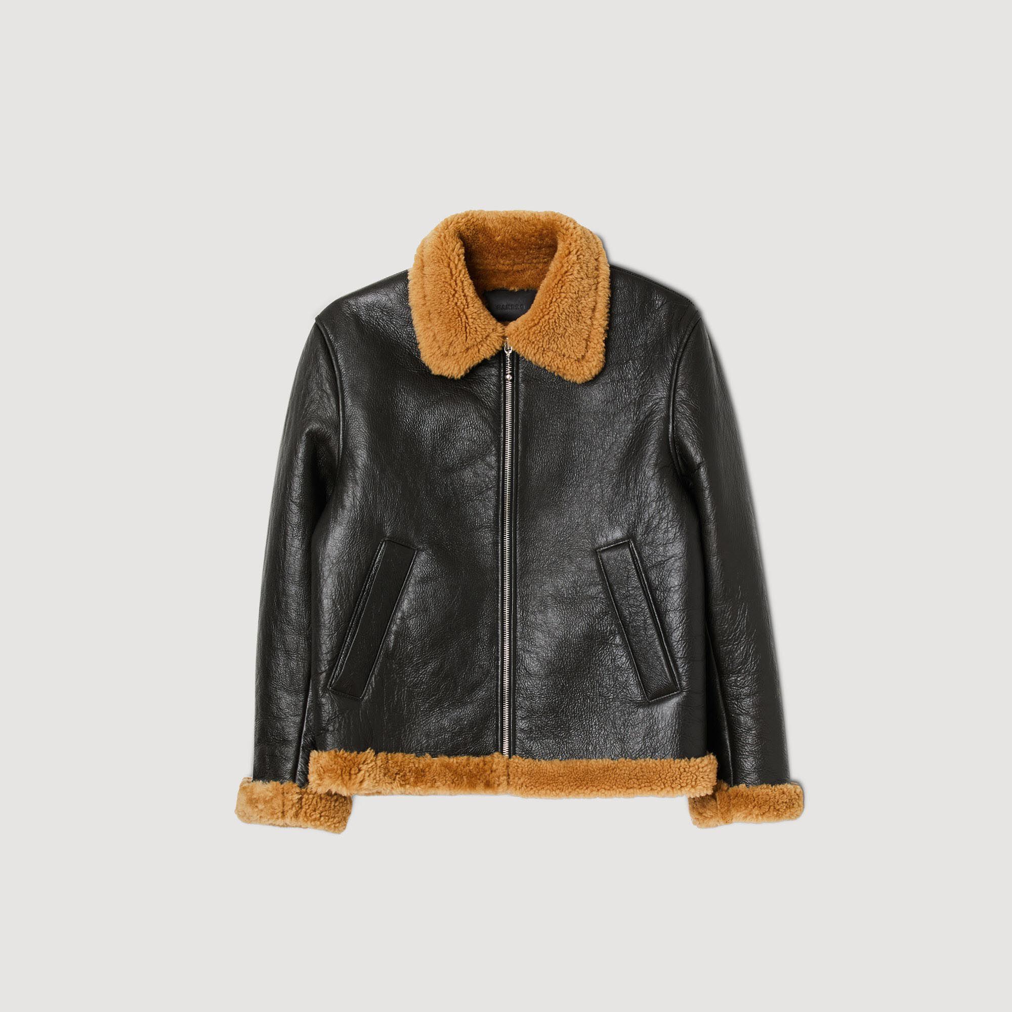Oversize-Jacke aus Lammfell