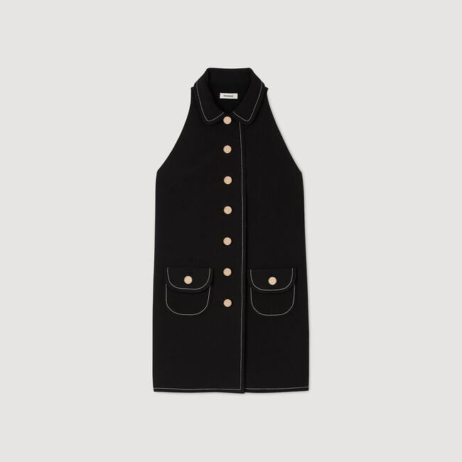 Kurzes Kleid mit Bubikragen