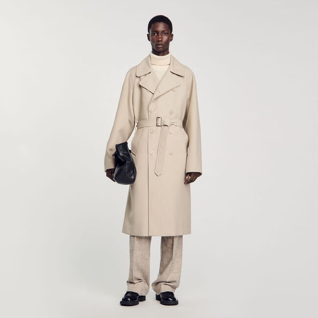 Langer Trenchcoat