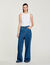 Weite Jeans mit Strassbesatz