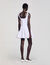 Kurzes Kleid aus Materialmix