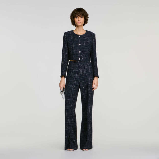 Jacke aus dekorativem Tweed
