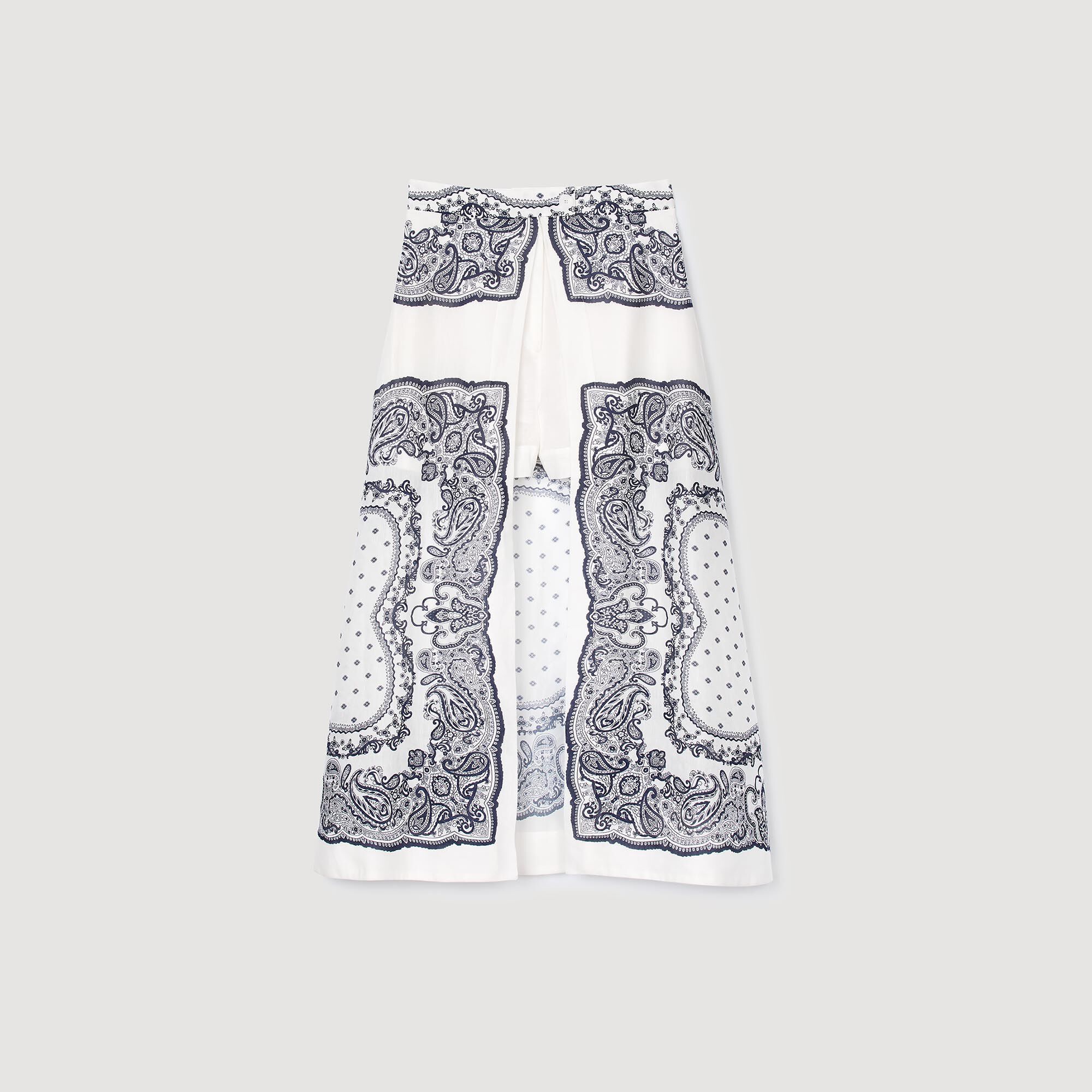 Kurzer Rock mit Bandana-Print