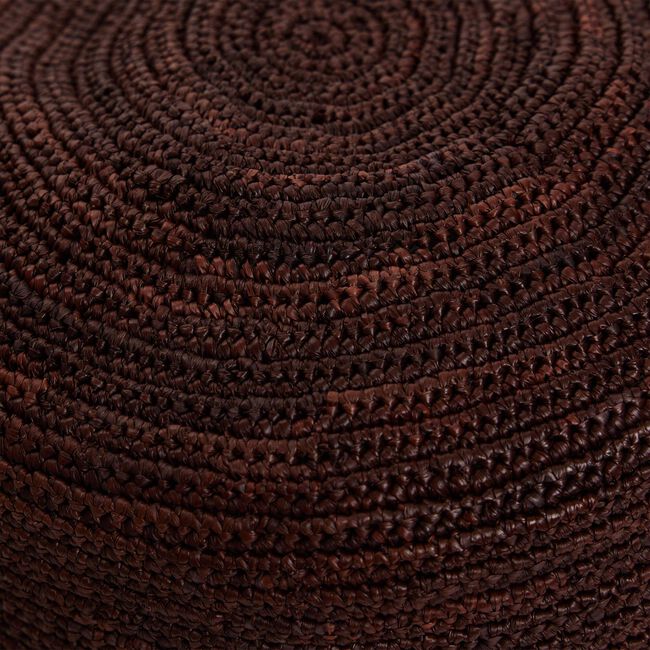 H&auml;kel-Fischerhut aus Raffia