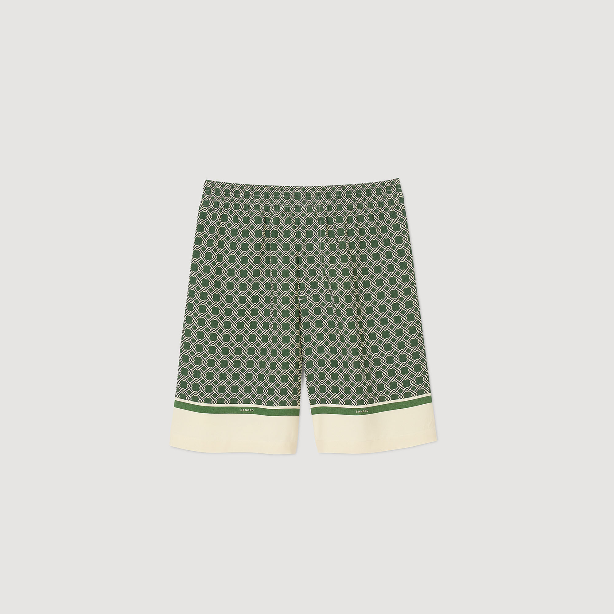 Fließende Bermudashorts mit Print