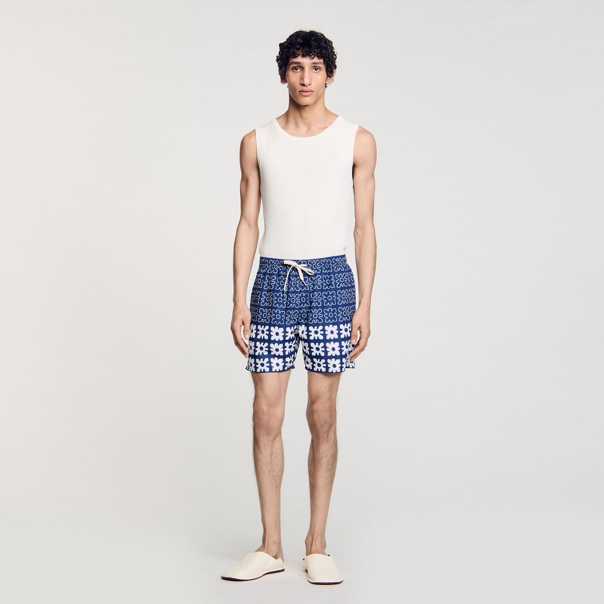 Badehose mit Blumenprint