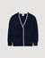 Langer zweifarbiger Cardigan