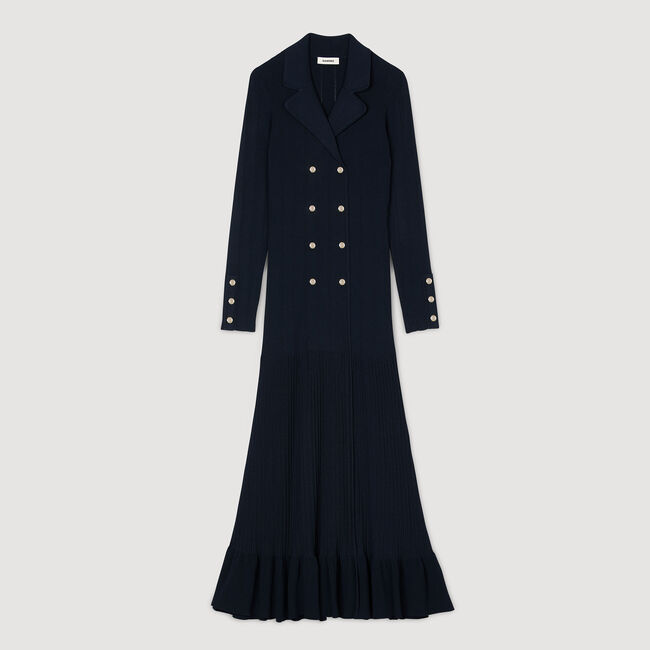 Langes Strickkleid