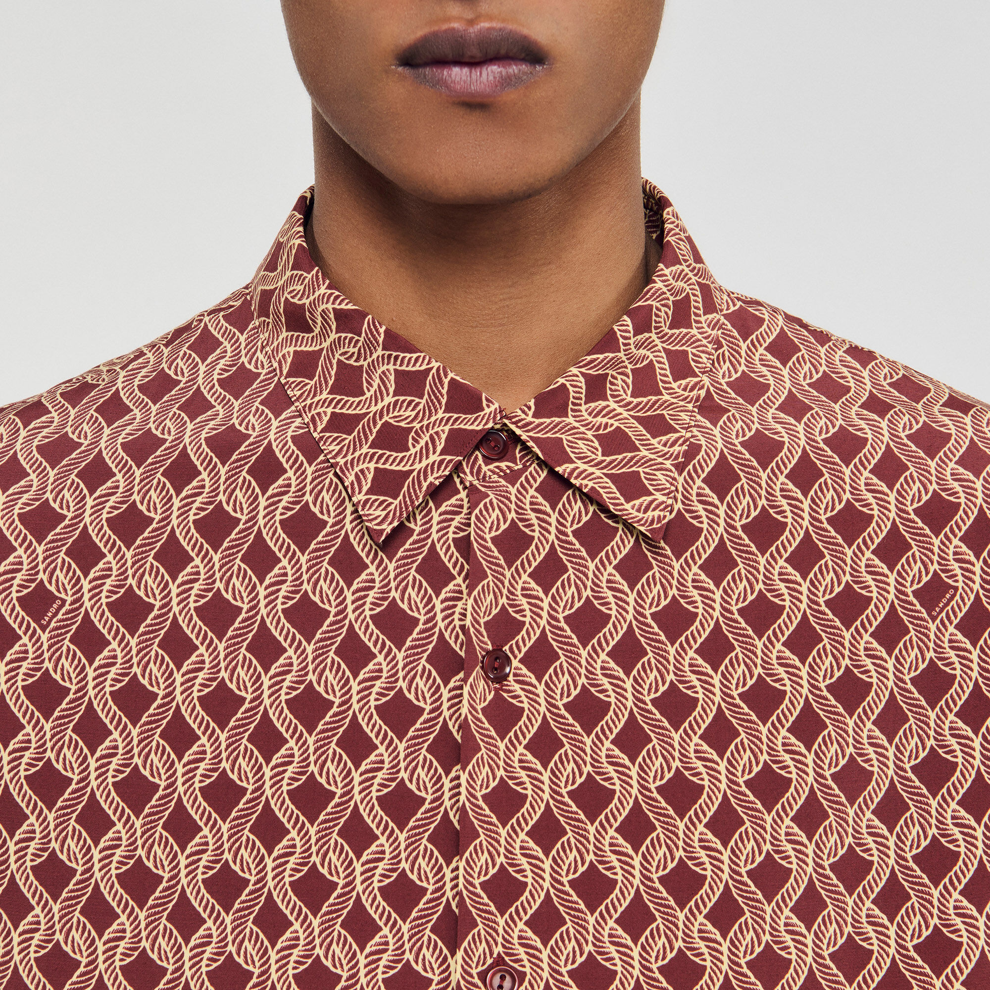 Hemd mit Seil-Print