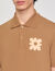Polohemd mit Blumen-Patch