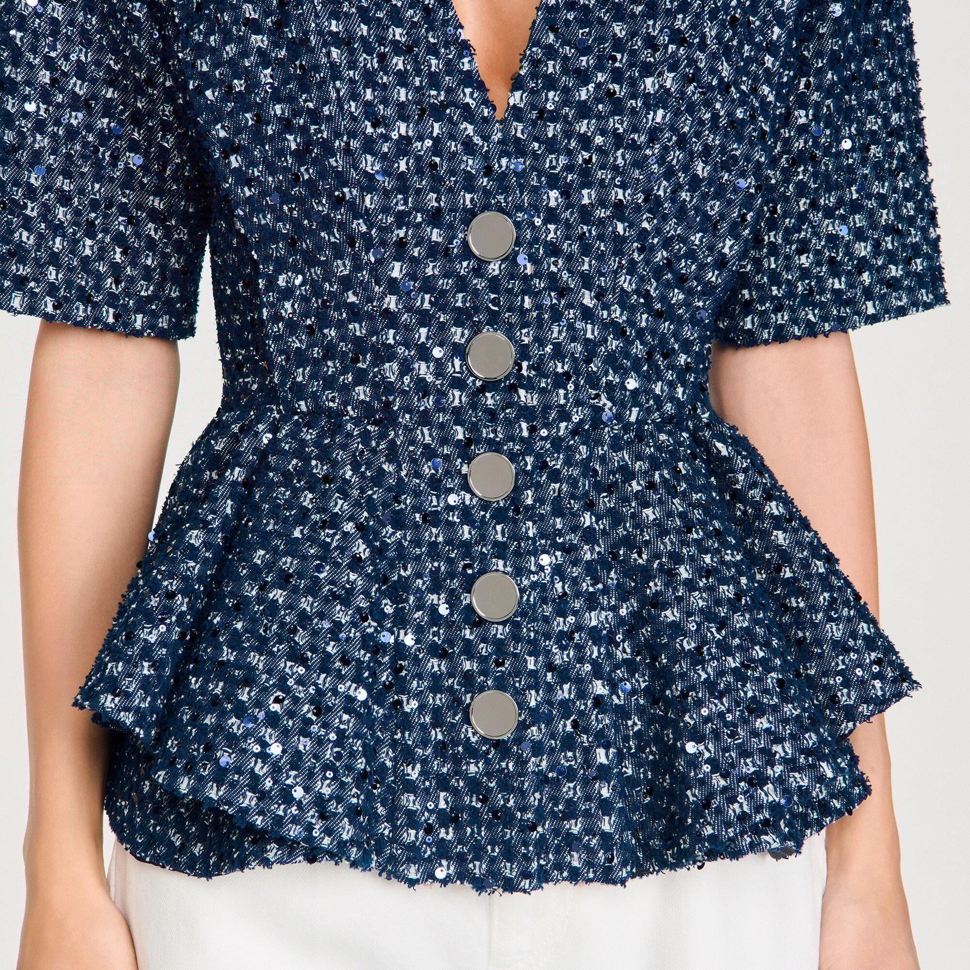 Jacke mit Pailletten