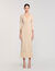 Langes Strickkleid mit Strassbesatz
