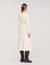 Langes Strickkleid mit Ziermuster