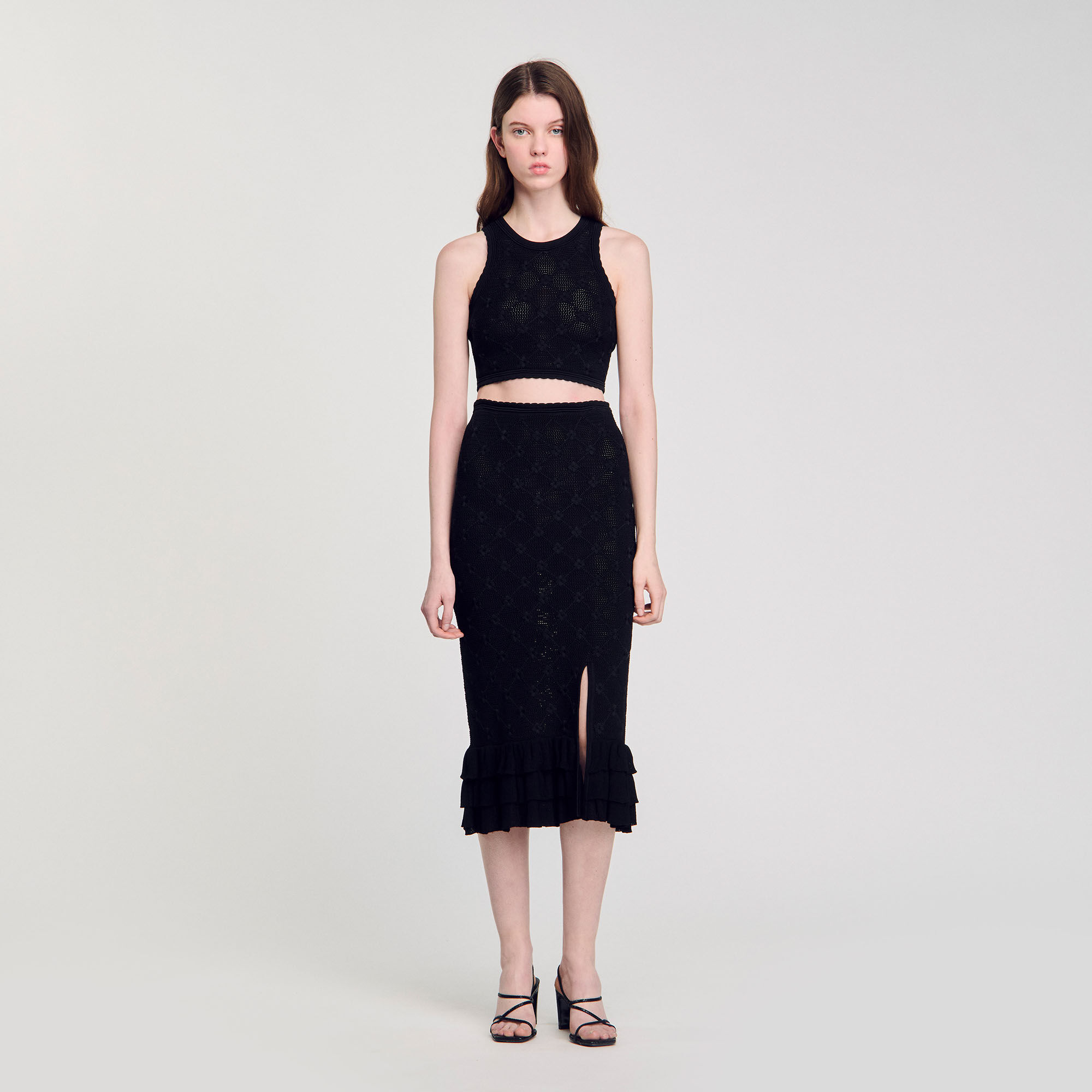 Top mit ausgefallenem Strickmuster