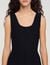 Kurzes Strickkleid mit Volant
