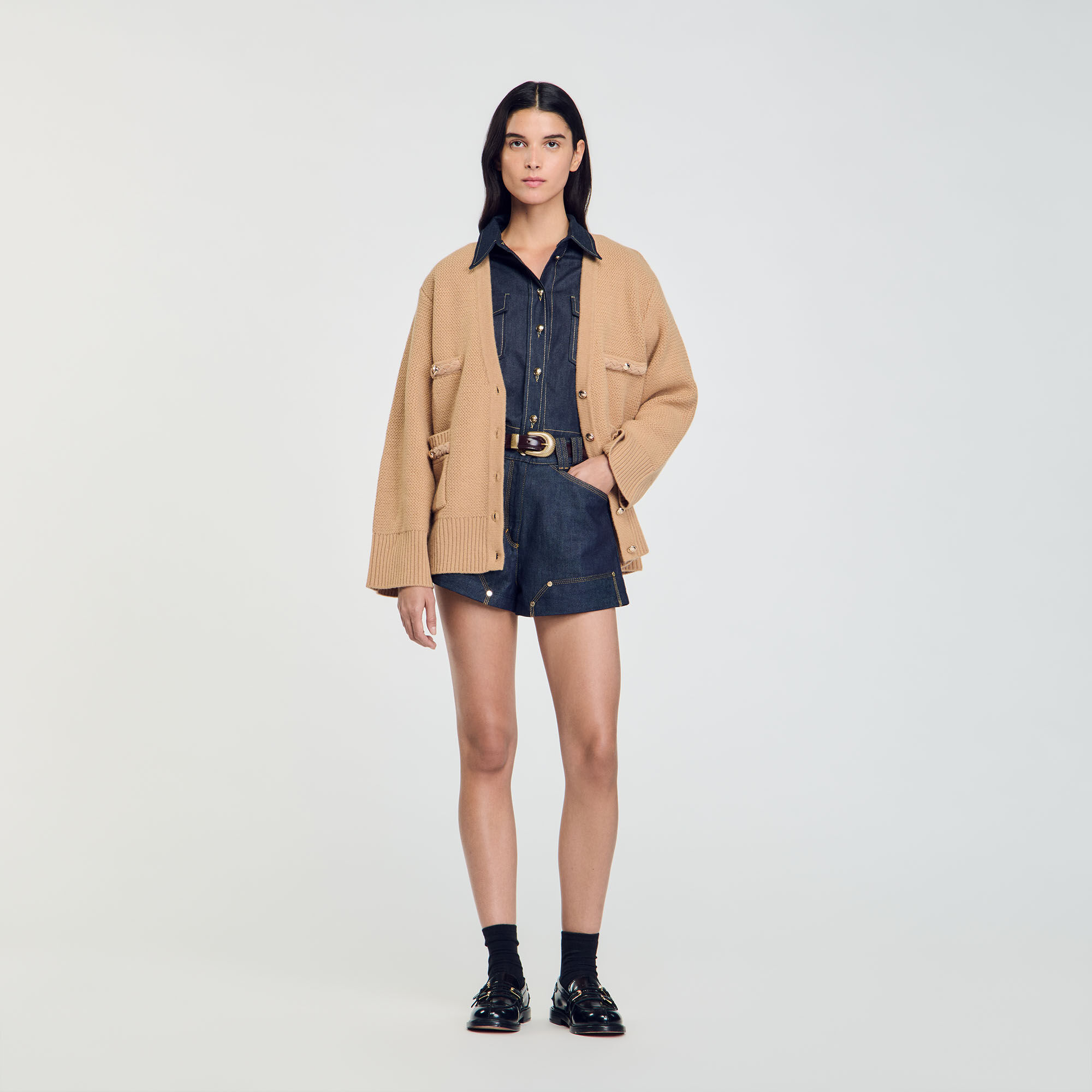 Sandro long cardigan top