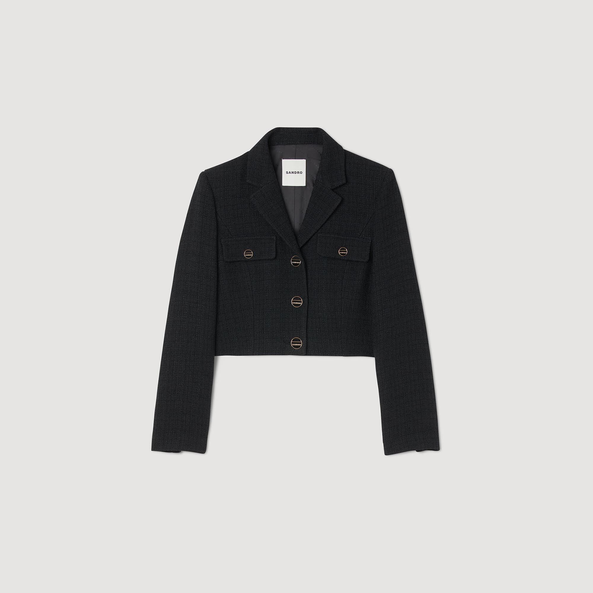 Sandro black jacket outlet