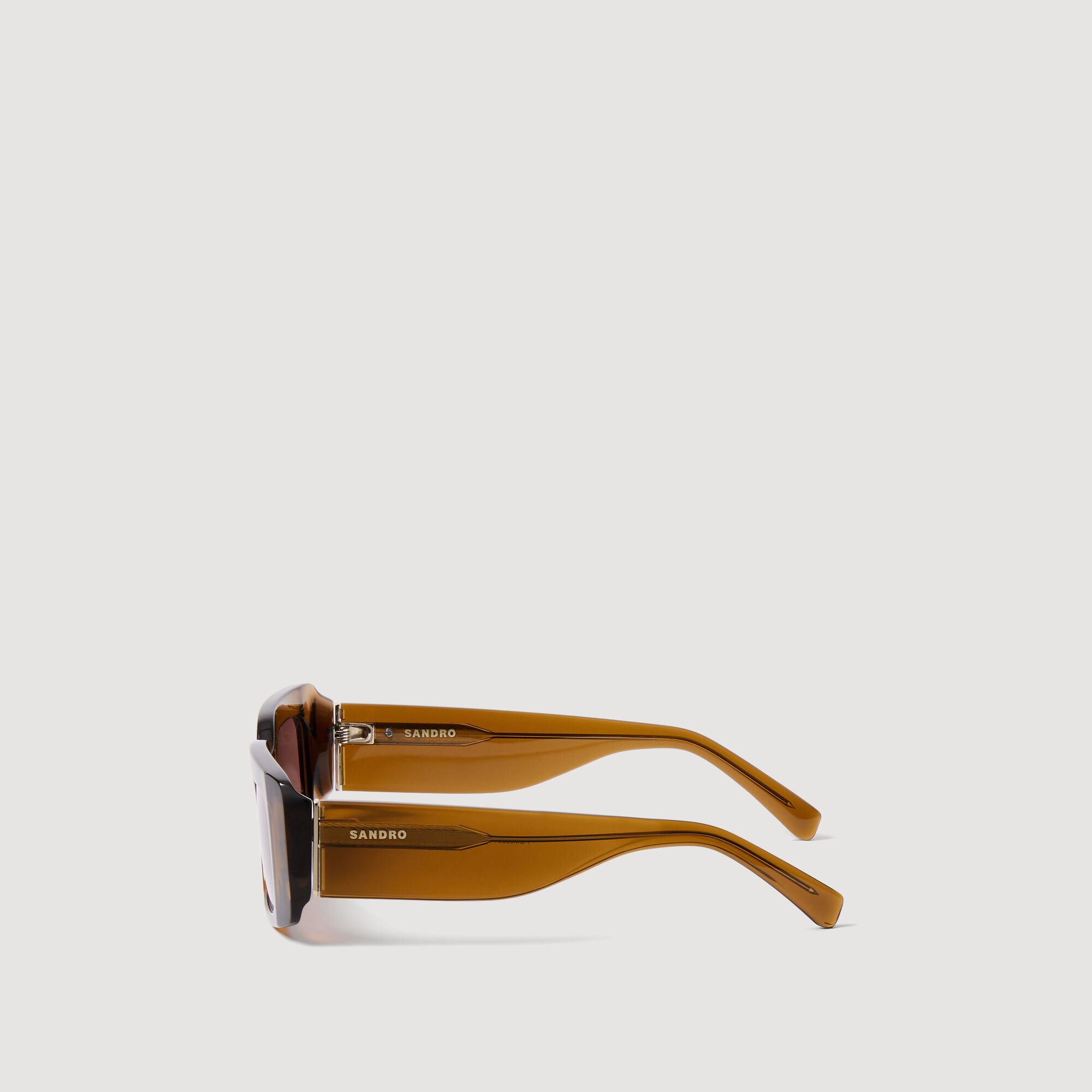 Sonnenbrille mit breiten Bügeln