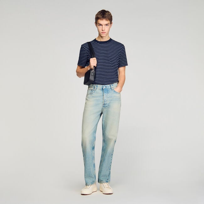 Verwaschene weite Jeans