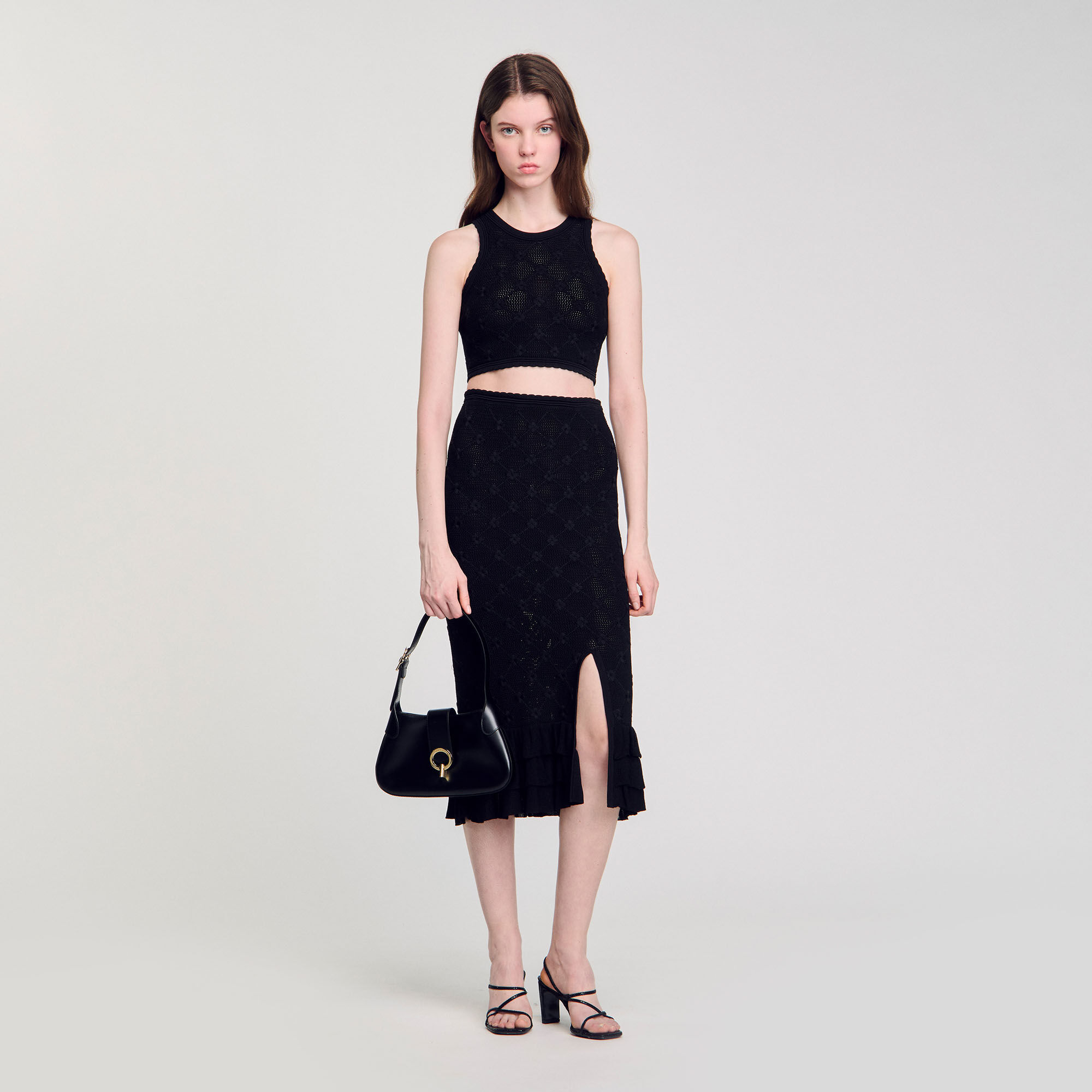 Top mit ausgefallenem Strickmuster