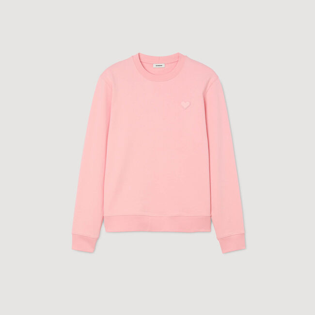 Sweatshirt mit Herz-Patch