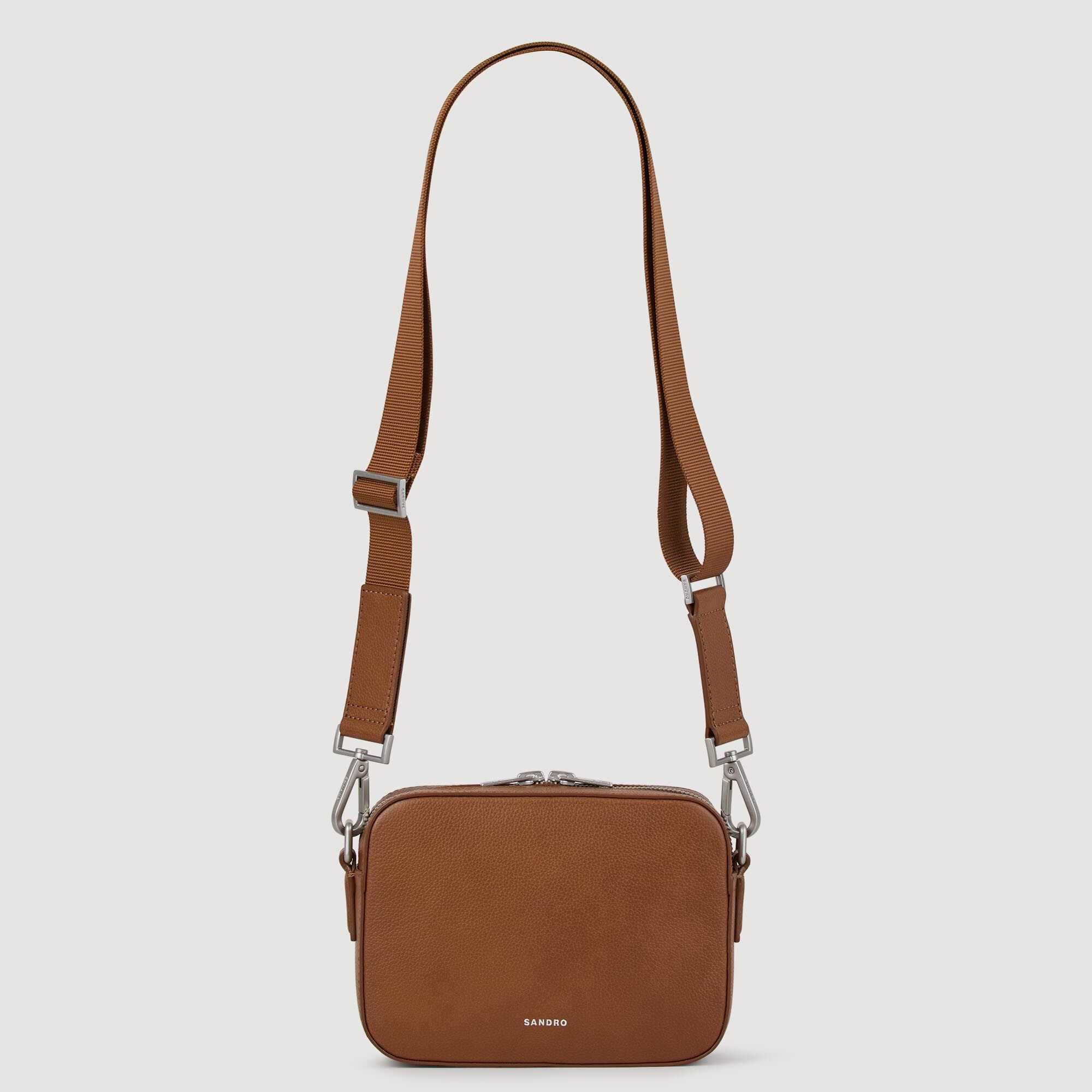 Kleine Tasche aus genarbtem Leder