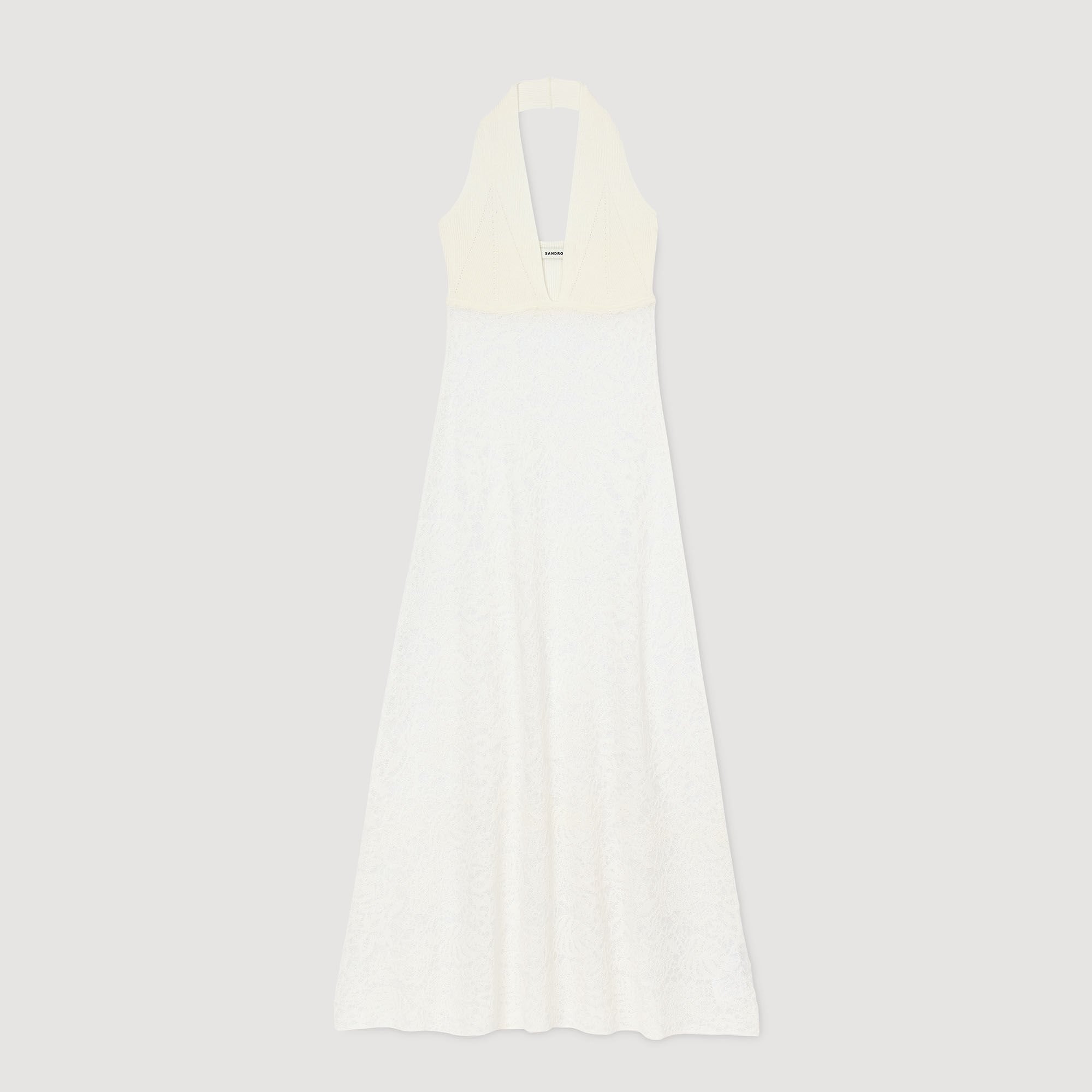Langes Strickkleid