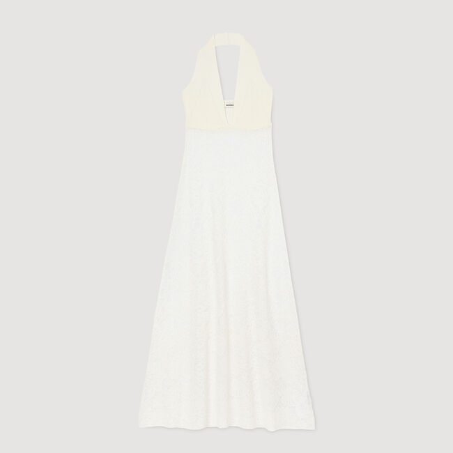 Langes Strickkleid