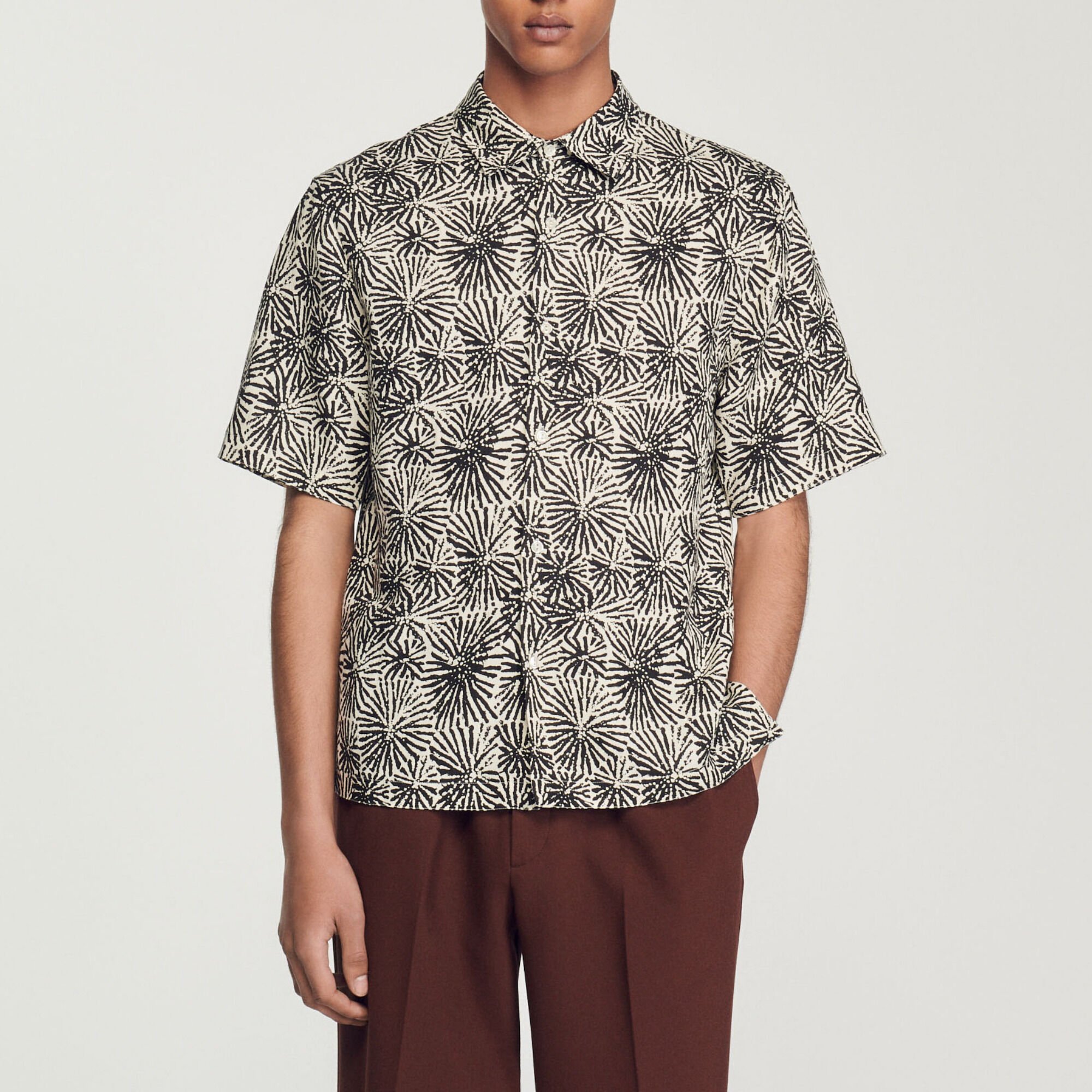 Oversize-Hemd mit Print