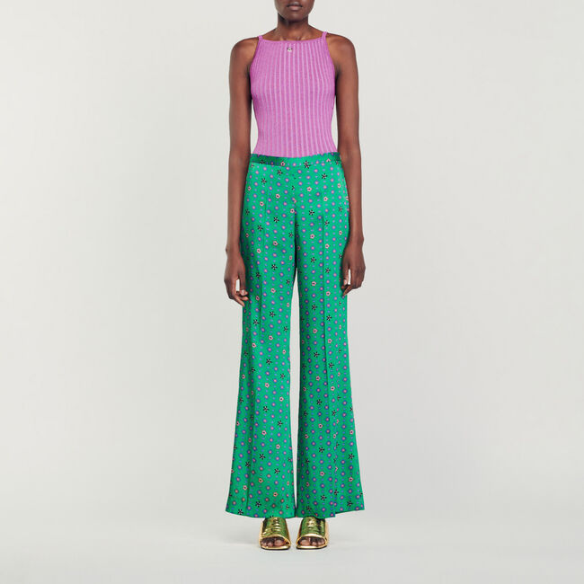 Fließende Hose mit Print