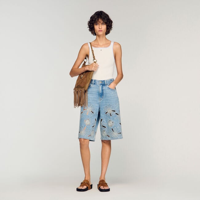 Achselshirt aus Rippstrick