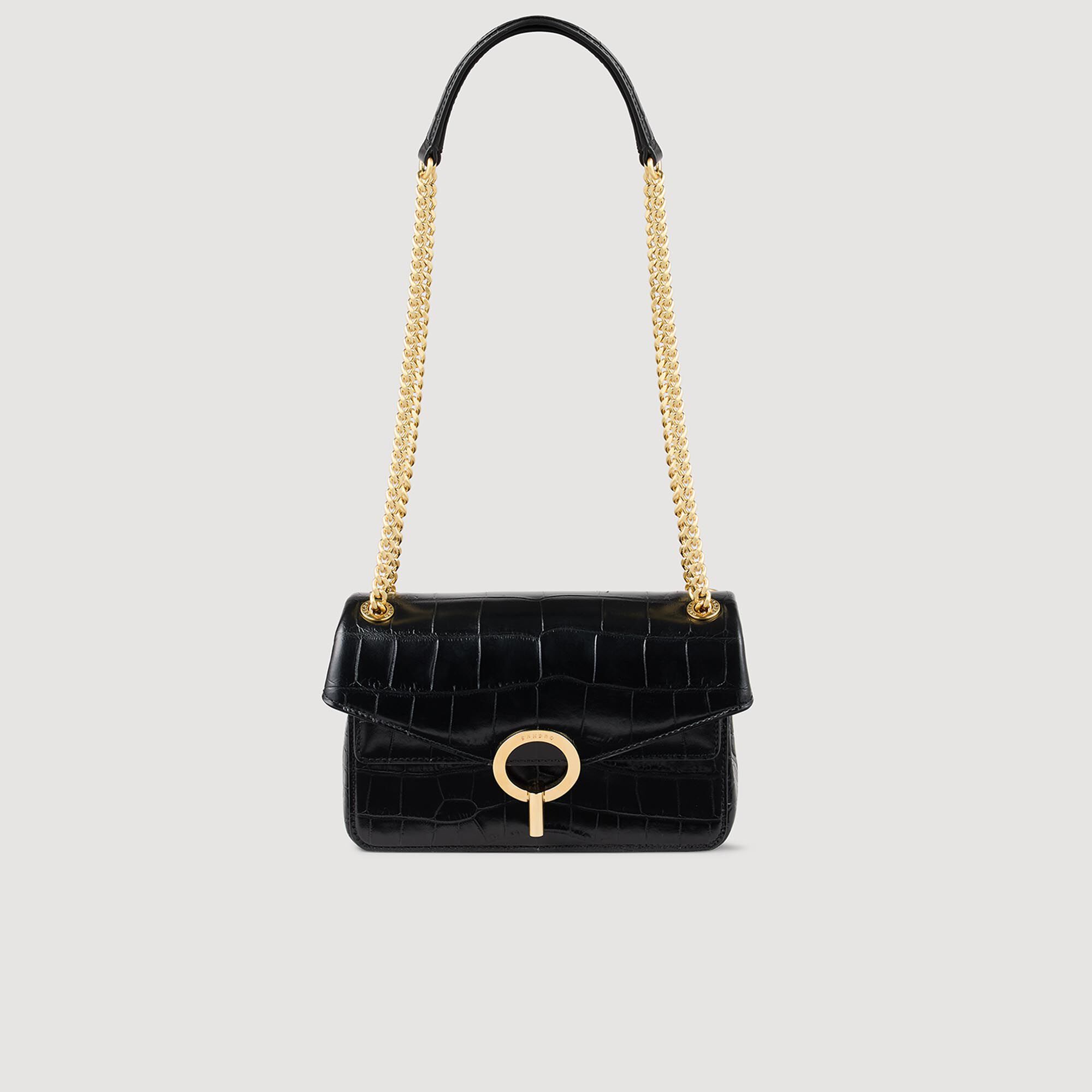 Ledertasche Yza mit Kroko-Optik-Prägung